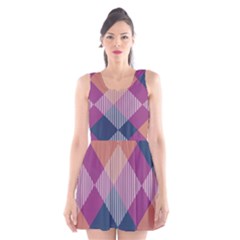 Argyle Variation Scoop Neck Skater Dress by LalyLauraFLM