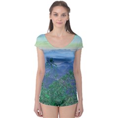 Fantasy Landscape Photo Collage Boyleg Leotard (ladies) by dflcprintsclothing