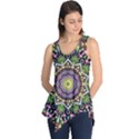 Psychedelic Leaves Mandala Sleeveless Tunic View1