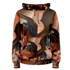 Wonderful Dark Unicorn In The Night Women s Pullover Hoodie by FantasyWorld7