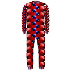 The Patriotic Flag Onepiece Jumpsuit (men)  by SugaPlumsEmporium