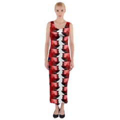 The Patriotic Flag Fitted Maxi Dress by SugaPlumsEmporium