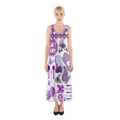 Fms Mash Up Full Print Maxi Dress by FunWithFibro