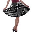 Beautiful Binary A-line Skater Skirt View1