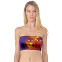 Conundrum Iii, Abstract Purple & Orange Goddess Bandeau Top View1