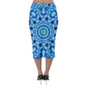 Blue Sea Jewel Mandala Midi Pencil Skirt View2