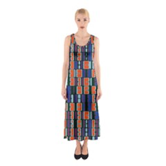 4 Colors Shapes                                    Full Print Maxi Dress by LalyLauraFLM