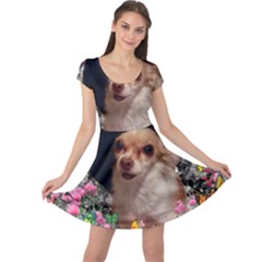 Chi Chi In Butterflies, Chihuahua Dog In Cute Hat Cap Sleeve Dresses by DianeClancy