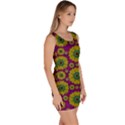 Sunroses Mixed With Stars In A Moonlight Serenade Sleeveless Bodycon Dress View3