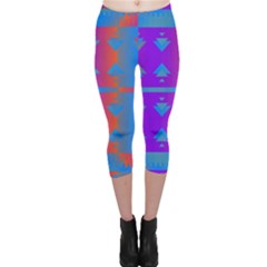 Triangles Gradient                                                             Capri Leggings by LalyLauraFLM