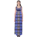 Pattern Tile Blue White Green Empire Waist Maxi Dress View1