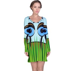 Snail Long Sleeve Nightdress by Valentinaart