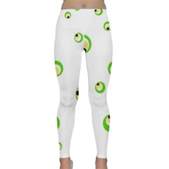 Green Eyes Yoga Leggings by Valentinaart