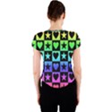 Rainbow Stars and Hearts Crew Neck Crop Top View2