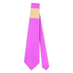 Pink Abstraction Neckties (two Side)  by Valentinaart