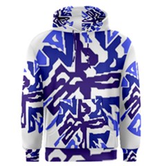 Deep Blue Abstraction Men s Pullover Hoodie by Valentinaart