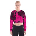 Pink dots Women s Cropped Sweatshirt View1