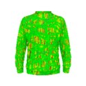 Neon green pattern Kids  Sweatshirt View2