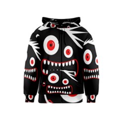 Crazy Monster Kids  Zipper Hoodie by Valentinaart