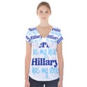 Bernie Has My Heart, Hillary Has My Vote Short Sleeve Front Detail Top View1