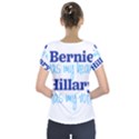 Bernie Has My Heart, Hillary Has My Vote Short Sleeve Front Detail Top View2