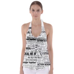 Hillary 2016 Historic Headlines Babydoll Tankini Top by blueamerica