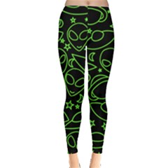 Alien Invasion  Leggings  by BubbSnugg