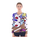 Abstract comic Women s Long Sleeve Tee View1