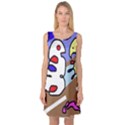 Abstract comic Sleeveless Satin Nightdress View1