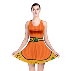 Thanksgiving Pumpkin Reversible Skater Dress by Valentinaart