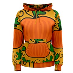 Thanksgiving Pumpkin Women s Pullover Hoodie by Valentinaart