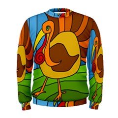 Thanksgiving Turkey  Men s Sweatshirt by Valentinaart