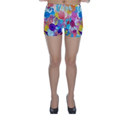 Anemones Skinny Shorts by DanaeStudio