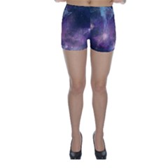 Blue Galaxy Skinny Shorts by DanaeStudio