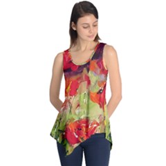 Abstract Poppys  Sleeveless Tunic by artistpixi