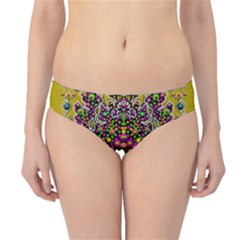 Fantasy Flower Peacock With Some Soul In Popart Hipster Bikini Bottoms by pepitasart