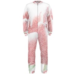 Red Tulip Pencil Drawing Onepiece Jumpsuit (men)  by picsaspassion