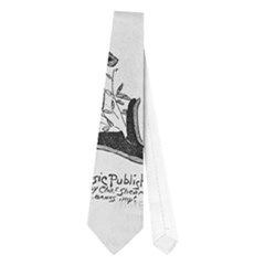 Vintage Song Sheet Lyrics Black White Typography Neckties (one Side)  by yoursparklingshop