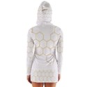 Honeycomb pattern graphic design Women s Long Sleeve Hooded T-shirt View2