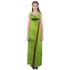 Ensete Leaf Empire Waist Maxi Dress by picsaspassion