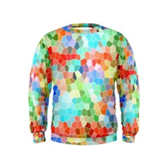 Colorful Mosaic  Kids  Sweatshirt by designworld65