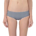 Sports Racing Chess Squares Black White Classic Bikini Bottoms View1