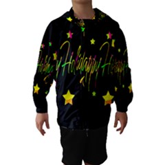 Happy Holidays 4 Hooded Wind Breaker (kids) by Valentinaart