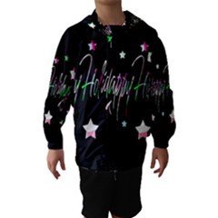 Happy Holidays 5 Hooded Wind Breaker (kids) by Valentinaart