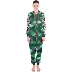 Green Hooded Jumpsuit (ladies) by TrueAwesome