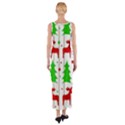 Reindeer elegant pattern Fitted Maxi Dress View2