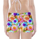 Colorful Daisy Garden Boyleg Bikini Wrap Bottoms View2