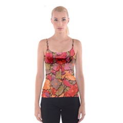 Beautiful Floral Design Spaghetti Strap Top by Valentinaart