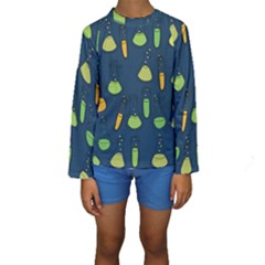 Science Geek Kids  Long Sleeve Swimwear by BubbSnugg