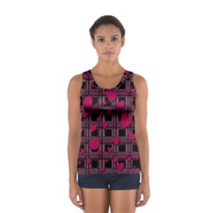 Harts Pattern Women s Sport Tank Top  by Valentinaart